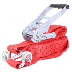 Chinga ancorare marfuri 5 tone 6m/50mm marca tekarom - Chinga ancorare marfa  cu clichet, capacitate 5t, latime 50mm, lungime 6