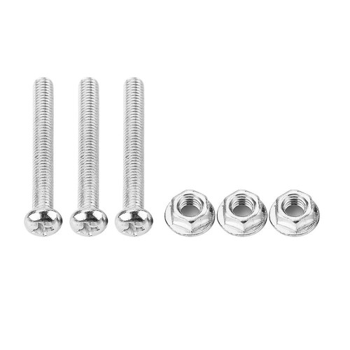 Suruburi prindere priza 7/13pini inox - Set suruburi prindere priza marca Blyss inox