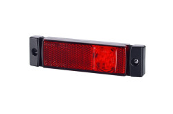 RS-221066 Horpol SJ LD 0129 - lampa gabarit led 132x33x13mm rosu cu suport de fixare marca horpol
