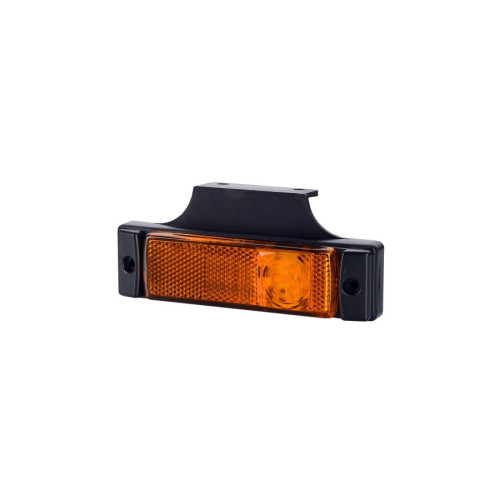 Lampa gabarit led 134x37x37mm portocaliu cu suport de fixare marca horpol - Lampa gabarit  dreptunghiulara cu suport de fixare 12V / 24V LED lumina portocaliu flash simplu da, 0.45m cablu inclus