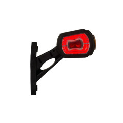 Lampa gabarit led alba, rosie, galbena cu suport de fixare marca horpol - Lampa gabarit  dreptunghiulara cu suport de fixare 12V / 24V LED lumina alba, rosie, galbena flash simplu coeficient impermeabilitate IP68 da, 0.5m cablu inclus