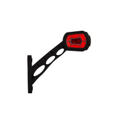 Lampa gabarit led alba, rosie, galbena cu suport de fixare marca horpol - Lampa gabarit  dreptunghiulara cu suport de fixare 12V / 24V LED lumina alba, rosie, galbena flash simplu coeficient impermeabilitate IP68 da, 0.5m cablu inclus