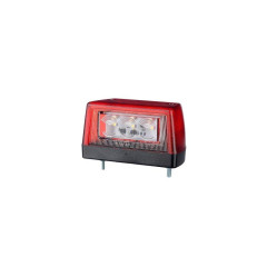Lampa iluminare numar inmatriculare 0.5m cu led 102x55x57mm marcahorpol - Lampa numar dreptunghiulara 12V / 24V LED cu iluminare numar 102x55x57mm IP68 0.5m cablu inclus
