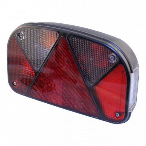 Lampa spate cu 6 functii bec incandescent 240x140x52mm aspock - Lampa spate  cu bec incandescent dreptunghiulara cu 6 functii, dimensiuni 240x140x52 mm