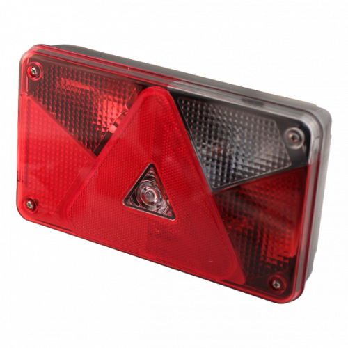 Lampa spate cu 7 functii bec incandescent 238x140x55mm aspock - Lampa spate  cu bec incandescent dreptunghiulara cu 7 functii, dimensiuni 238x140x55 mm