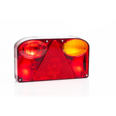 Lampa spate cu 6 functii bec incandescent 238x138x55mm fristom - Lampa spate  cu bec incandescent dreptunghiulara cu 6 functii, dimensiuni 238x138x55 mm