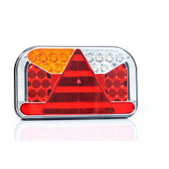 Lampa spate cu 5 functii led 240x140x55mm fristom - Lampa spate  cu LED dreptunghiulara cu 5 functii, dimensiuni 240x140x55 mm