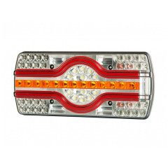Lampa spate cu 6 functii led 220x100x40mm horpol - Lampa spate cu LED dreptunghiulara cu 6 functii, dimensiuni 220x100x40 mm