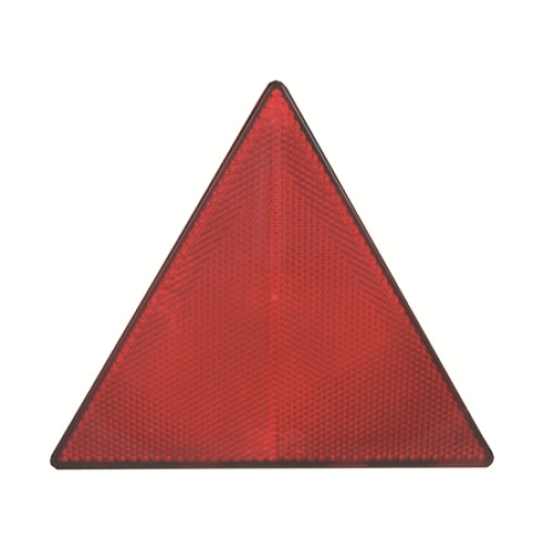 Reflectorizant spate de culoare rosie banda autoadeziva marca dobmar - Reflectorizant  cu suport de fixare, culoare rosie, forma triunghiulara