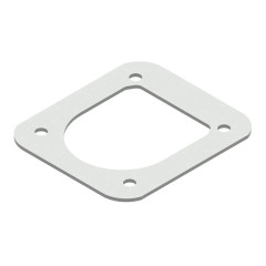Placa pentru ochet ancorare podea 105x118x2.5 spp gauri de prindere 8mm - Placa de intarire SPP Otel zincat galvanic dimensiuni 105x118x2.5mm diametrul gaurii de prindere 8mm compatibilitate SPP UP-01