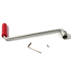 Manivela troliu al-ko 300mm cheie hexagon 21.5mm - Manivela troliu AL-KO 900C cu lungimea de 300mm, cheie hexagonala 22mm. Material otel zincat si plastic.