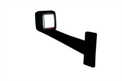 Horpol LD 3118/P Lampa gabarit  dreptunghiulara cu suport de fixare 12V / 24V LED lumina alba, rosie, coeficient impermeabilitate IP68 0.6m cablu inclus