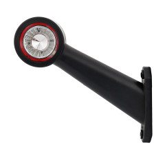 Lampa gabarit led alba, rosie cu suport de fixare marca horpol - Lampa gabarit  rotunda cu suport de fixare 12V / 24V LED lumina alba, rosie, coeficient impermeabilitate IP68, cablu inclus