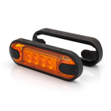 Horpol LD 3211 Lampa gabarit dreptunghiulara cu suport de fixare 12V / 24V LED lumina portocalie impermeabilitate IP68 cablu inclus Horpol LD 3211 Lampa gabarit dreptunghiulara cu suport de fixare 12V / 24V LED lumina portocalie impermeabilitate IP68 cablu inclus