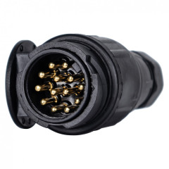Stecher 13pini din plastic - Stecher 13 pini. Compatibil cu autovechiculele echipate cu priza 13 pini marca Mykamar conector 1 tip 13 pini plastic