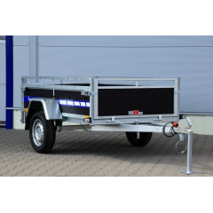 Remorca usoara 200x125x39 cm 568 kg, monoax blyss - remorca usoara 750 kg  monoax cu sarcina utila de 568 kg si dimensiuni utile de 200x125x39cm