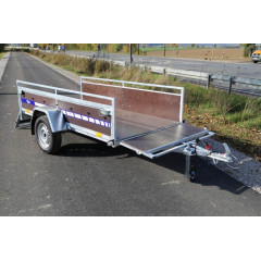 Remorca usoara 250x130x50 cm 550 kg, monoax blyss - remorca usoara 750 kg
  monoax cu sarcina utila de 550 kg
 si dimensiuni utile de 250x130x50cm