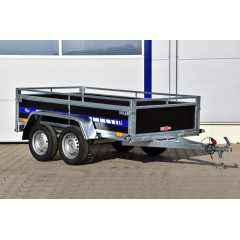 Remorca usoara 250x130x50 cm 504 kg, in 2 axe blyss - remorca usoara 750 kg  in 2 axe cu sarcina utila de 504 kg si dimensiuni utile de 250x130x50cm